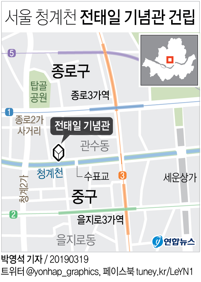 전태일 사후 49년만에 첫 기념관 20일 공개…"노동존중 상징" - 2