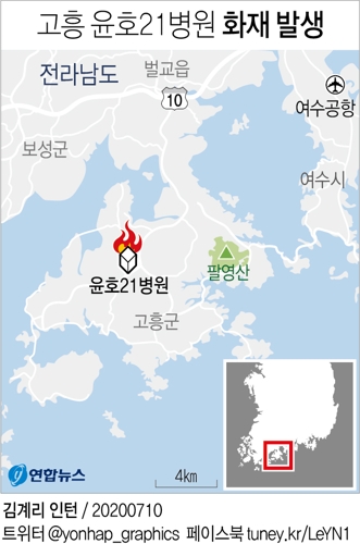 윤호21병원 화인 '전기적 요인' 추정…경찰·국과수 합동감식(종합) - 1