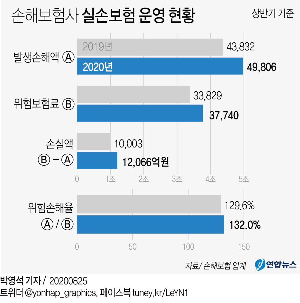[그래픽] 손해보험사 실손보험 운영 현황