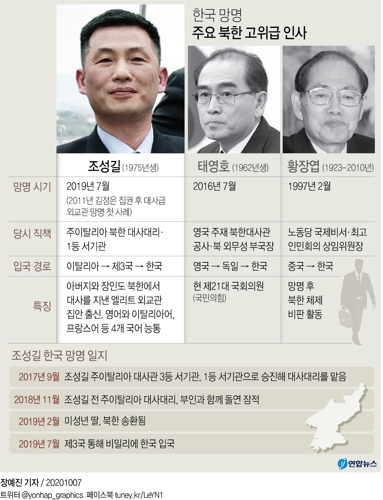 국회 정보위원장 "北조성길, 수차례 자발적 한국行 의사" - 2