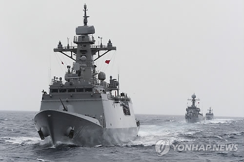 South Korean Navy's drill (Yonhap file photo)