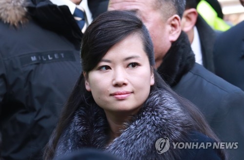 Hyon Song-wol, head of a North Korean delegation, arrives at Seoul Station on Jan. 21, 2018. (Yonhap)