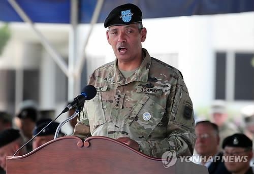 This file photo taken on Sept. 12, 2018, shows Gen. Vincent K. Brooks, commander of United Nations Command, at an event in Seoul. (Yonhap)
