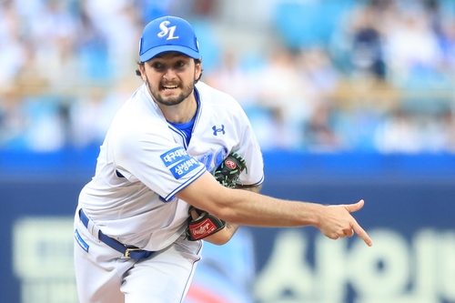  After strong KBO debut, Lions starter Connor Seabold trying to get his groove back