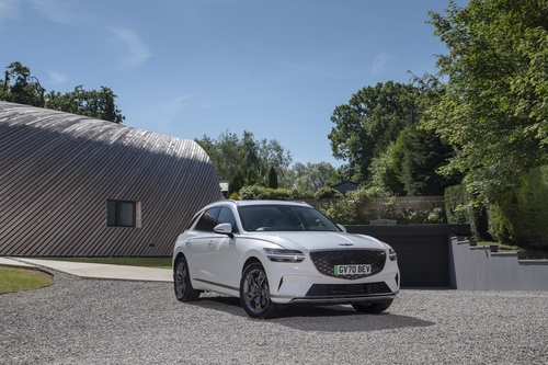 Le SUV électrique Genesis GV70 (Photo fournie par le groupe Hyundai Motor. Revente et archivage interdits)