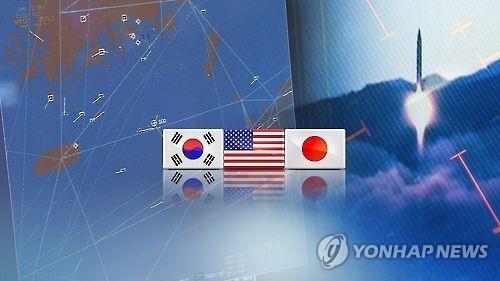 韓米日は北朝鮮に「最大限の圧力」をかけるため引き続き協力することで一致した＝（聯合ニュースＴＶ）