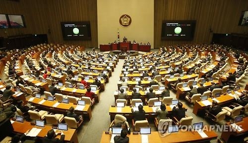 탄소법·최저임금법, 국회 본회의 안건서 제외 - 2
