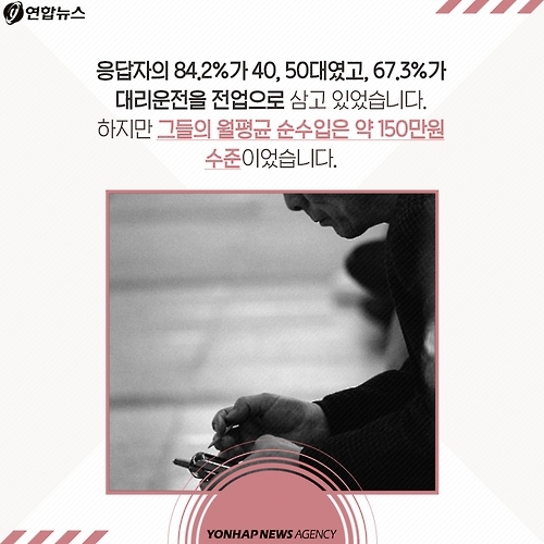 <카드뉴스> 숨죽여 우는 대리기사들, 운전대 놓을 수 없던 이유 - 21