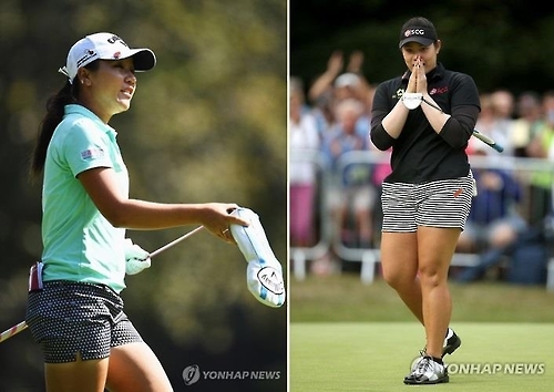 LPGA 1인자 경쟁을 벌이는 리디아 고와 쭈타누깐.