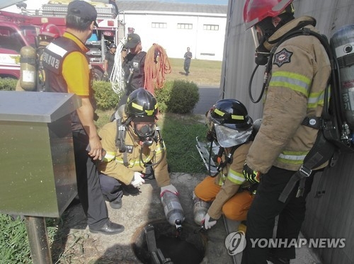 밀폐공간 유독가스 중독 현장