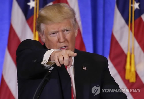주 이스라엘 미국 대사관 이전을 공약으로 내건 트럼프 대통령 당선인