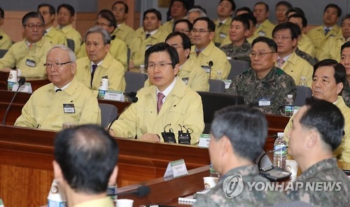 黃권한대행 "北 도발시 현장서 강력 응징 태세 갖춰야"(종합) - 2