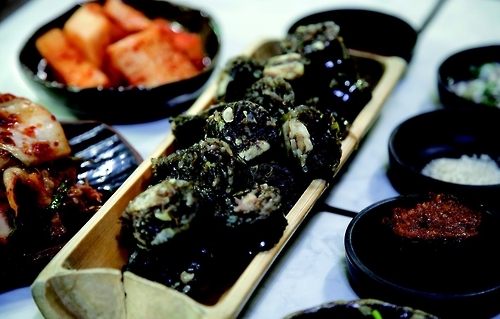 단양 구경시장 마늘순대