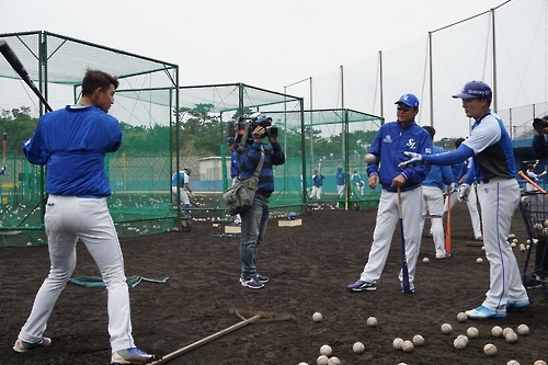 이승엽, 구자욱 훈련 도우미로