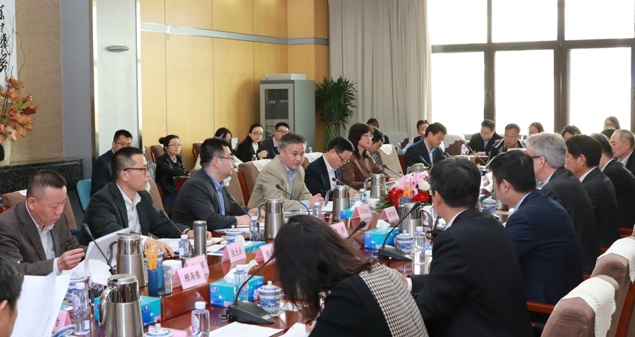 중국 진출 외국기업 대표와 좌담하는 중국 외환관리국