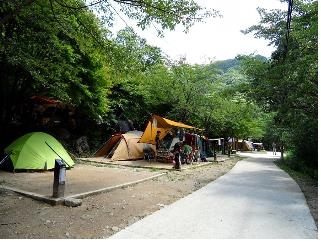지리산 뱀사골야영장