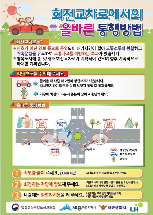"차량흐름에 좋아요" 세종시에 '회전교차로' 10곳 추가 - 2