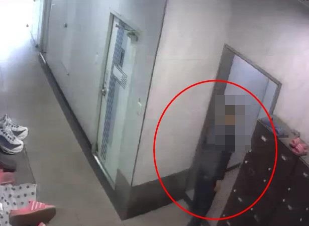 피의자의 범행 장면
