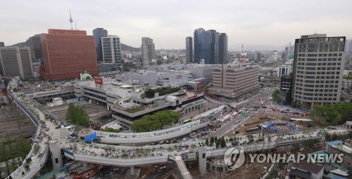 5월20일 개장을 앞둔 서울역 고가 보행로 '서울로7017'