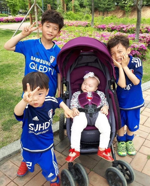 '4남매기부자' 손건호(7)·채호(5)·지호(3)·가온누리(1)남매