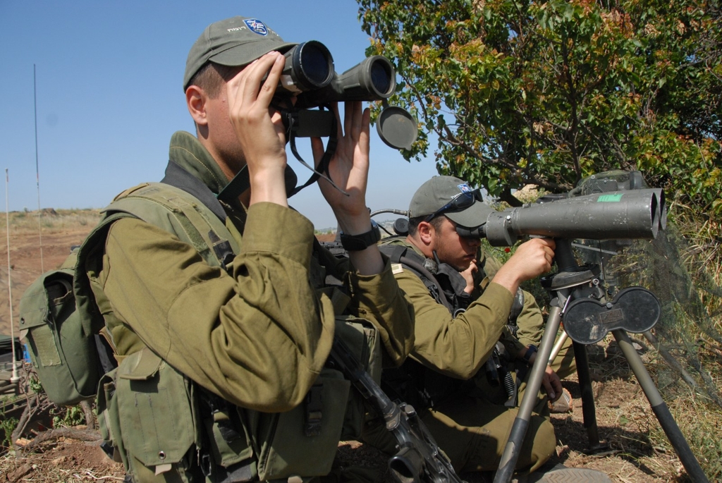시리아 국경지대서 경계 중인 이스라엘군[위키미디어 제공]
