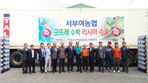 수출되는 굿뜨래 수박