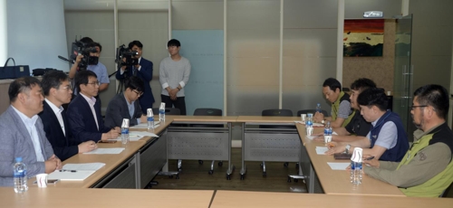 민주당 경남도당·보건의료노조 울산경남본부 간담회.