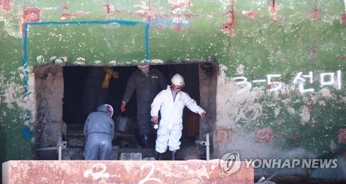 세월호 3층 식당 수색 진입로