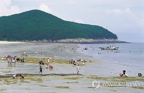 원산도 오봉산 해수욕장
