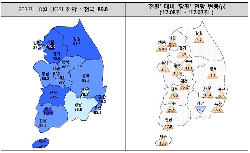8월 아파트 입주여건 서울·광주 '맑음'…경남 '흐림' - 1