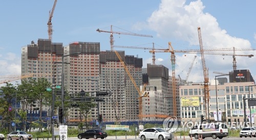 공사 중인 세종시 아파트