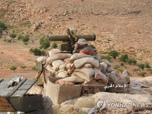 레바논·시리아 국경 산악지역에서 IS 소탕작전을 벌이는 헤즈볼라 [EPA=연합뉴스 자료사진]