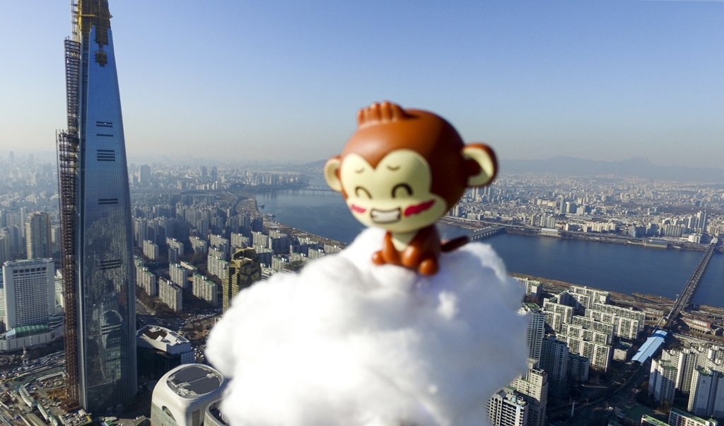 드론으로 본 겨울의 서울