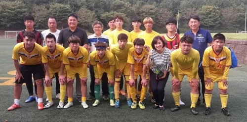 광주장애인 축구팀과 의료자원봉사팀