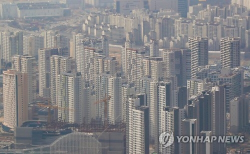 서울의 아파트 단지 모습.