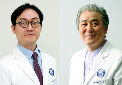 구미차병원 소화기내과 고원진 교수(왼쪽)·분당차병원 소화기내과 조주영 교수