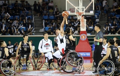 지난 11일 시작된 '전국 휠체어 농구대회'