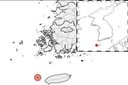 제주시 서쪽 해역서 규모 2.6 지진 - 1