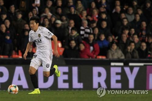 스페인 프로축구 발렌시아에서 뛰는 이강인
