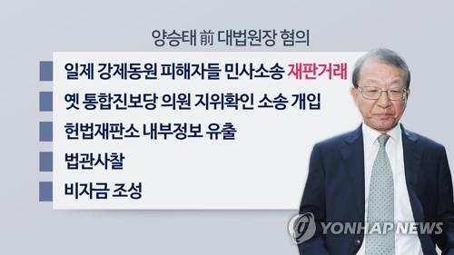 양승태 전 대법원장 혐의 (CG)