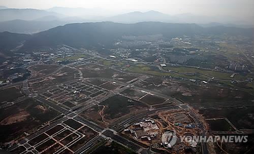 허허벌판이던 옥정신도시 전경