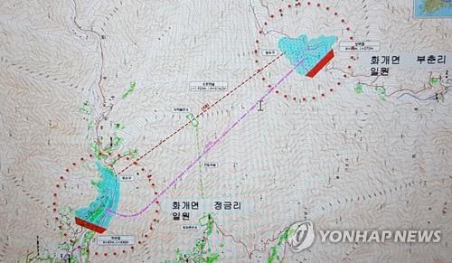 하동 양수발전소 건립계획 예정지