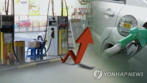 휘발윳값 5개월여만에 1천500원 돌파…한주새 29원 올라(CG)
