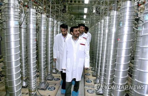 이란 중부 나탄즈의 우라늄 농축 시설 내부