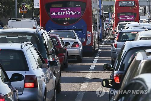 런던 시내 도로