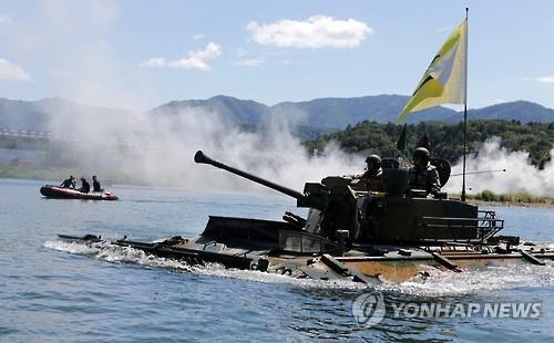 기계화사단 훈련 장면