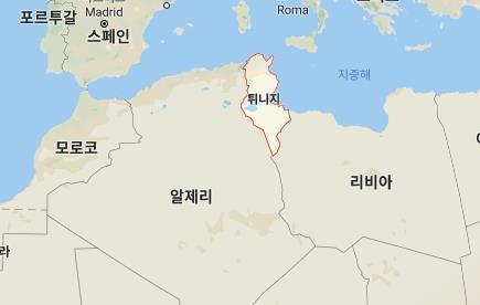북아프리카 튀니지[구글 캡처]