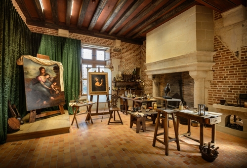 클로 뤼세 성에 있는 다빈치의 아틀리에 [프랑스관광청 제공]