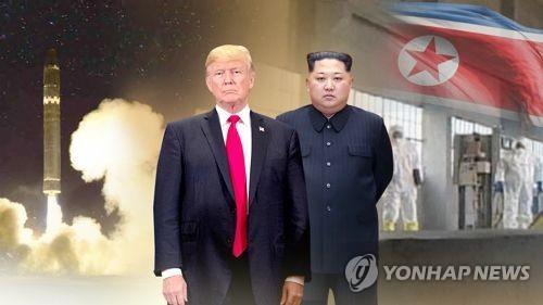 도널드 트럼프 미국 대통령(왼쪽)과 김정은 북한 국방위원장 [CG]