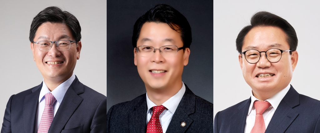 왼쪽부터 김성원, 곽규택, 안병길 씨